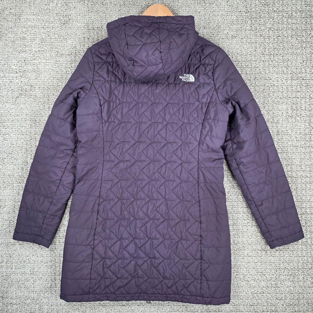 The North Face Tamburello Parka Medium Purple Quilted Insulated Hooded Jacket - Picture 5 of 10